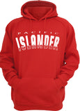 PACIFIC ISLANDER RED WAVY HOODIES