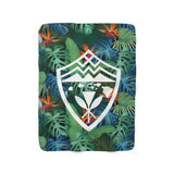 Hawaii Paradise Floral Fleece Blanket