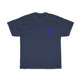 EZ MIL EMBLEM BLUE Unisex Heavy Cotton Tee