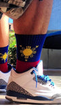3 Stars and Sun Traditional Socks