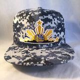 A WARRIORS DIGI CAMO BLUE 3 STARS AND SUN