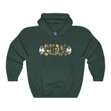 Guam Floral Hoodies Dark Colors.