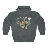 Hawaii Shaka Floral Unisex Heavy Blend™ Hooded Sweatshirt