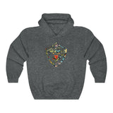 Hawaii Floral Shield Unisex Heavy Blend™ Hooded Sweatshirt