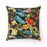 Filipino Floral Sun Square Pillow