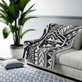 Hawaii Kanaka Tribal Velveteen Plush Blanket