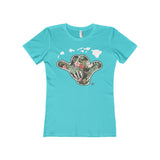 Hawaii Shaka Floral Womens Tee