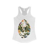 Floral Guam Tank womens Racerback