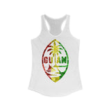 Guam Rasta Floral Racerback Tank