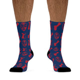 Guam Fresh Blue & Red Socks