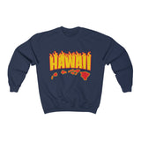 Hawaii Fire Unisex Heavy Blend™ Crewneck Sweatshirt