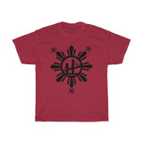 3 Stars and Sun Bridge Unisex Heavy Cotton Tee