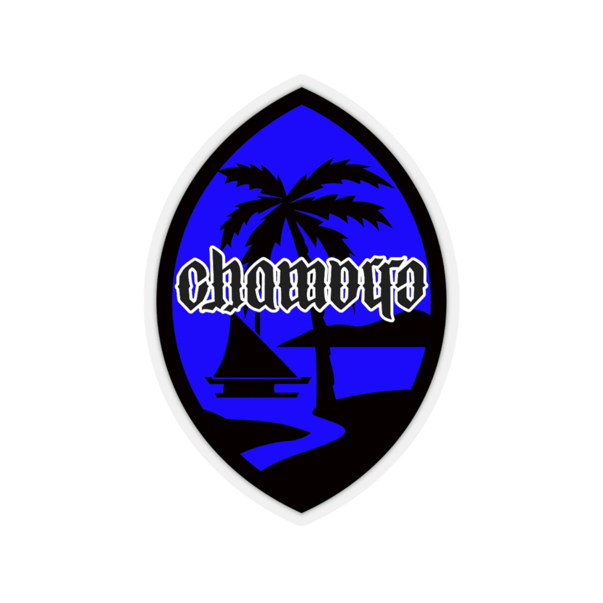 Chamorro Blue Decal