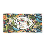 Guam Seal Floral Beach Towel