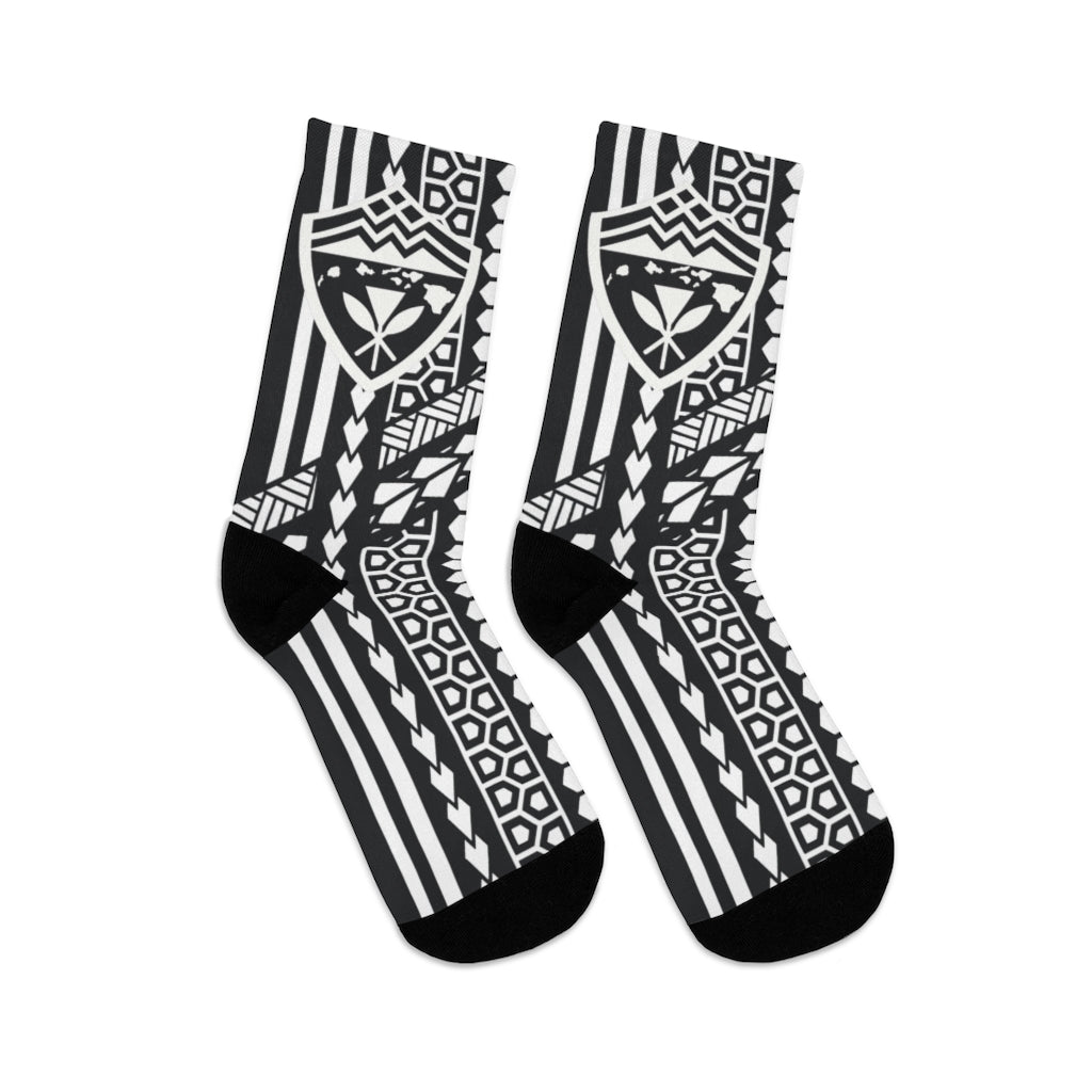 Hawaii Shield Tribal Socks