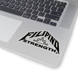 Filipino Strength Black Decals