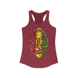 Guam Rasta Floral Racerback Tank