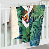 Hawaii Paradise Floral Fleece Blanket