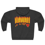 Hawaii Fire Unisex Premium Full Zip Hoodie