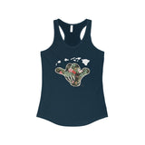 Hawaii Shaka Floral Racerback Tank