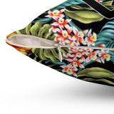 Hawaii Kanaka Shield Floral Square Pillow
