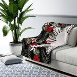 Philippines Heart Floral Fleece Blanket
