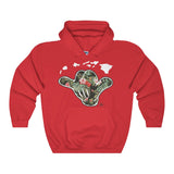 Hawaii Shaka Floral Unisex Heavy Blend™ Hooded Sweatshirt