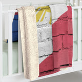 Philippine Flag Brick Wall Blanket