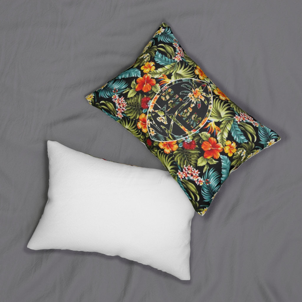 Guam Seal Floral Pillow