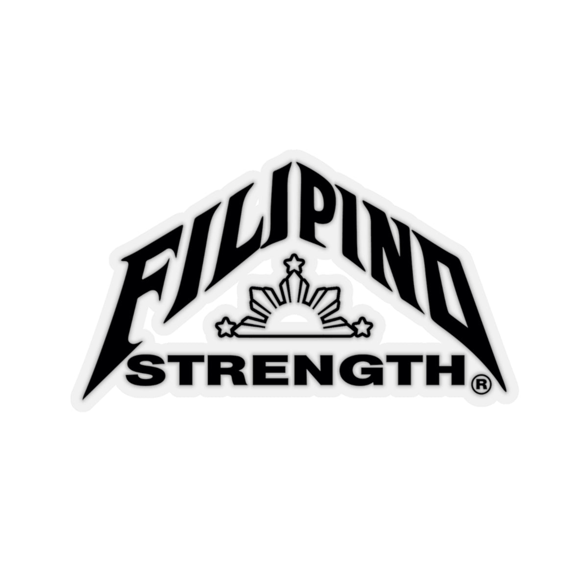 Filipino Strength Black Decals