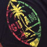 A Guam Rasta Floral Tee