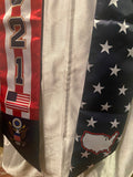 USA Stars and Stripes Graduation Blue Trim Stoles 2023