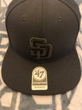SD San Diego Padres 47’ Captain Black Snapback