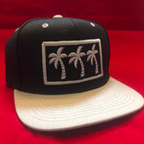 3 PALMS Gray and Black  LIMITED SNAPBACKS