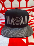 Hawaii Shaka Gray Tribal Brim