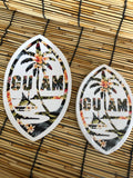 Floral Guam Vinyl Stickers