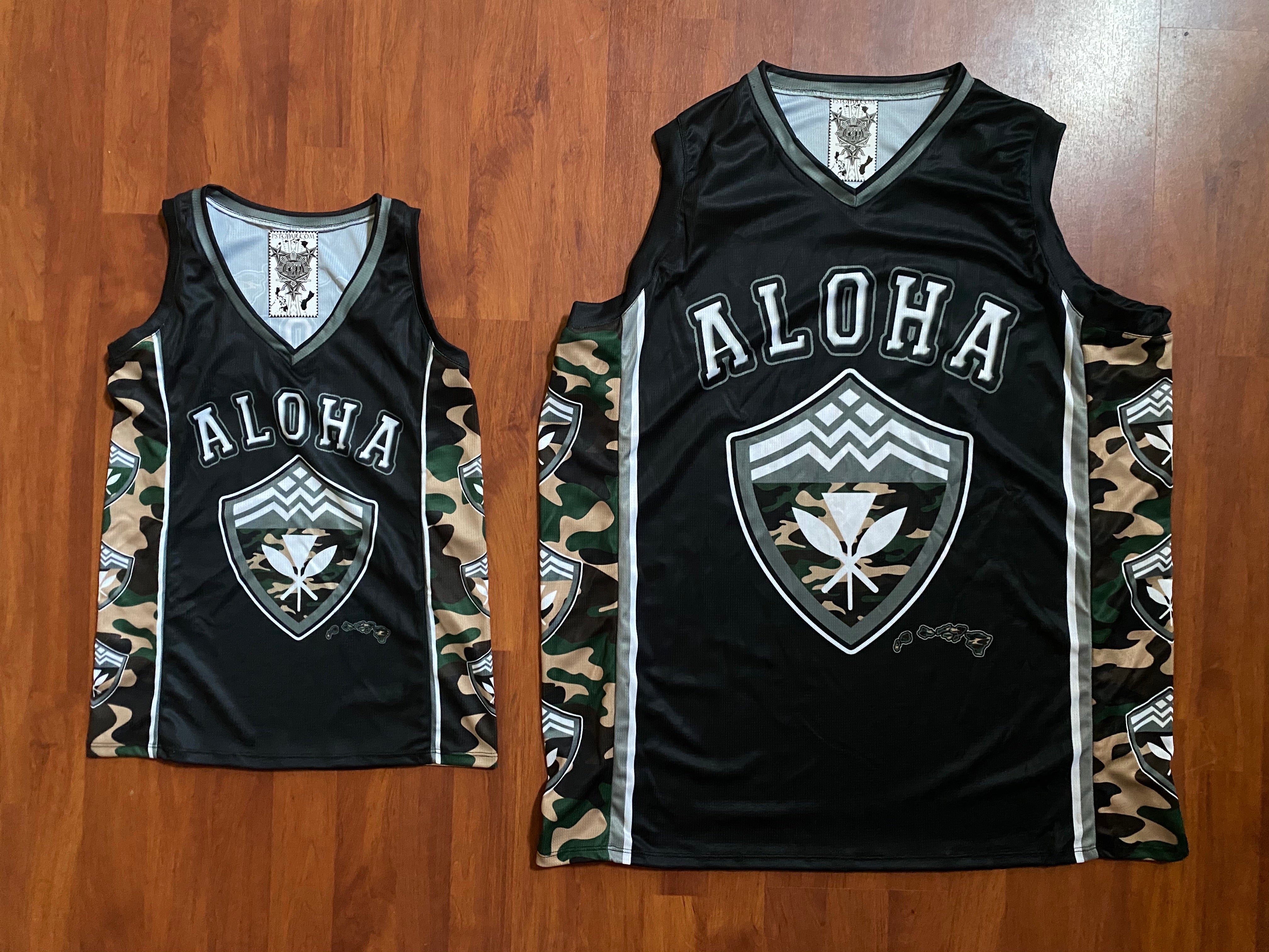 ALOHA FESTIVAL CAMO BASEBALL JERSEY