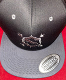 EZ MIL Emblem Black and Gray SNAPBACK