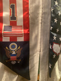 USA Stars and Stripes Graduation Blue Trim Stoles 2025