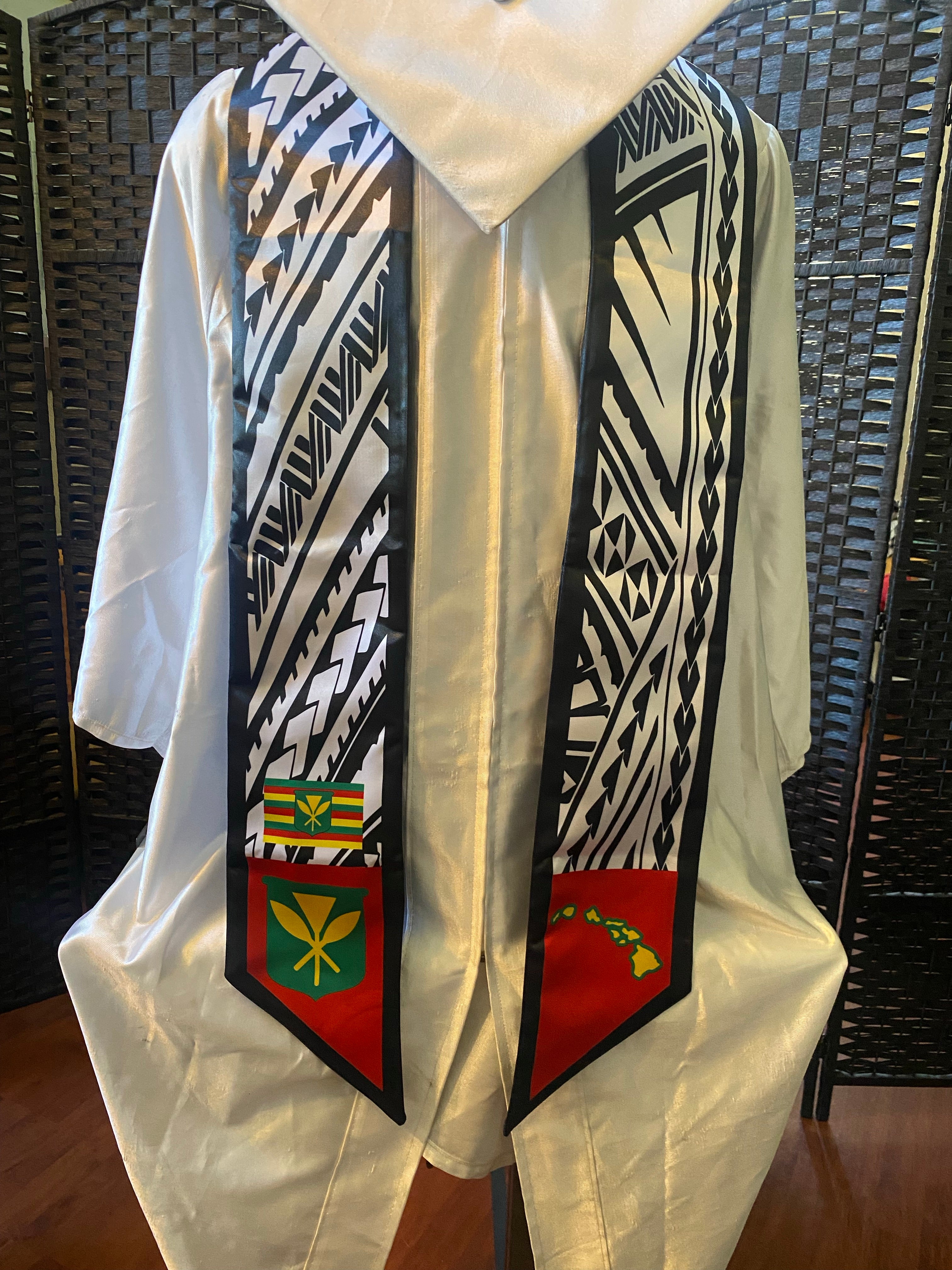 Tibal Graduation Hawaii Kanaka Black Tribal Graduation Stoles 2025 – PSTGEARCLOTHING