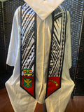 Hawaii Kanaka Black Tribal Graduation Stoles 2024