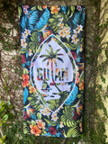 Guam Floral Beach Towel