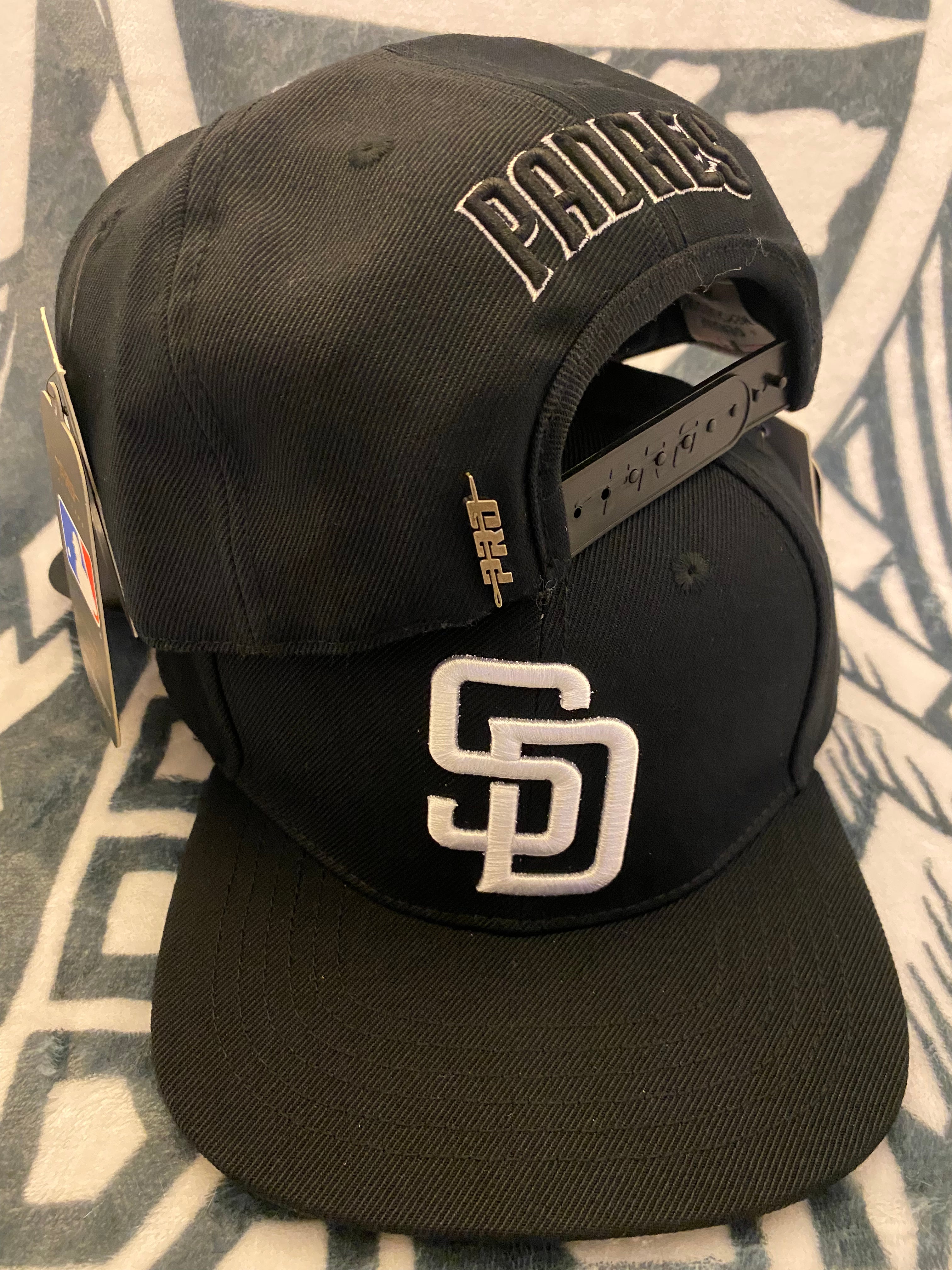 SD San Diego Padres Pro Base Black Snapback