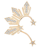 3 Stars and Sun EarCuff Earring