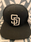 SD San Diego Padres Pro Base Black Snapback