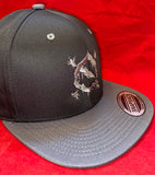 EZ MIL Emblem Black and Gray SNAPBACK
