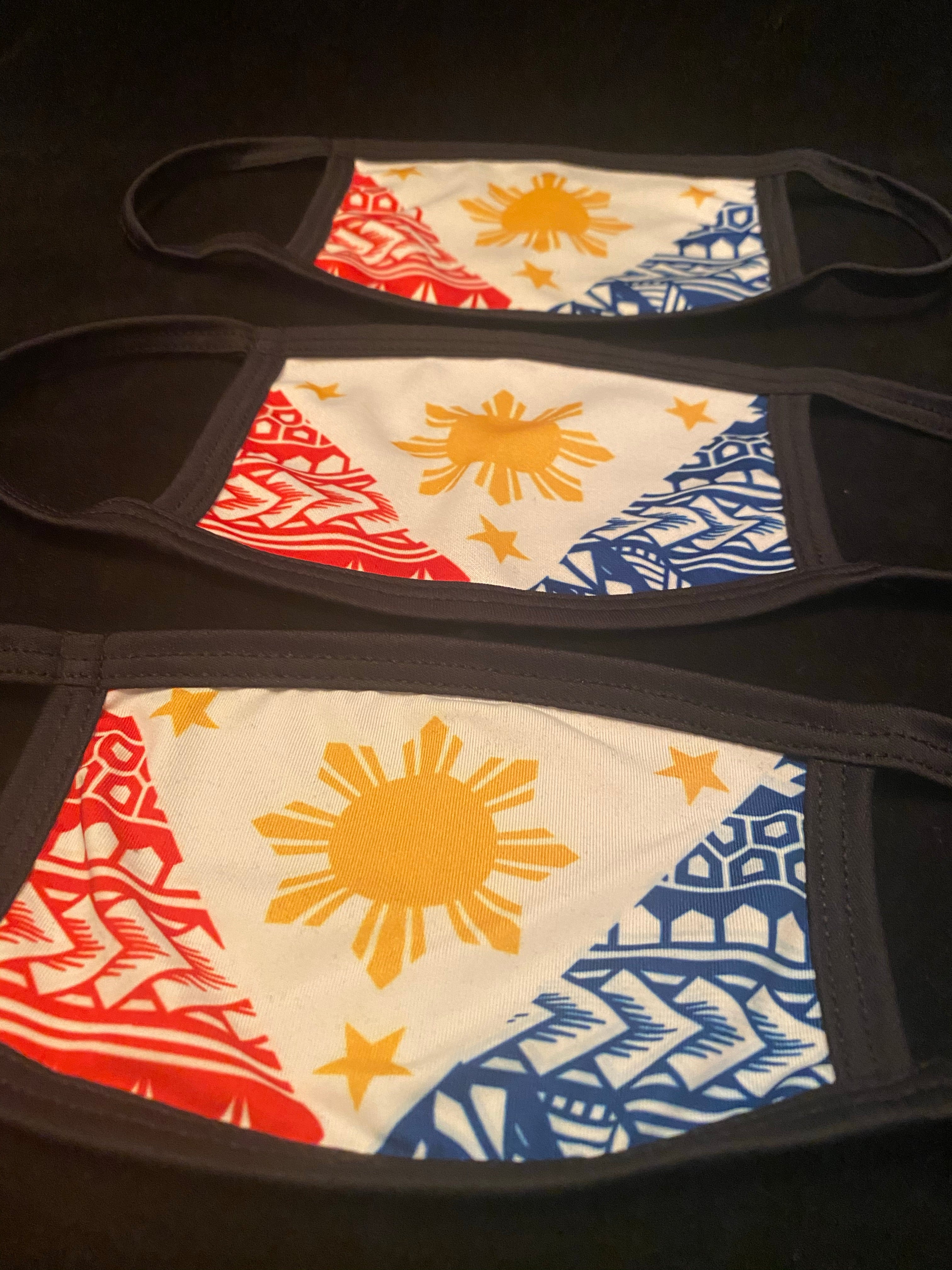 Tribal Philippine Flags Protective Dust masks (White Limited Edition)