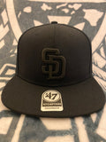 SD San Diego Padres 47’ Captain Black Snapback