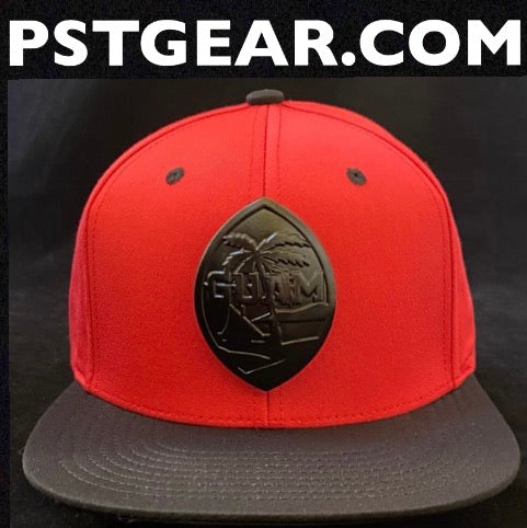 Guam Steel Palm Metal Red Limited Snapback