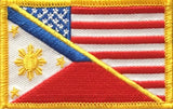 Philippines x USA FLAG PATCH combo